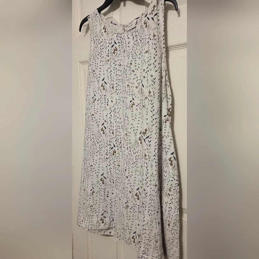 Rachel Zoe 100% Linen Floral  A Line Sleeveless Dress. Size XL - Picture 2 of 11